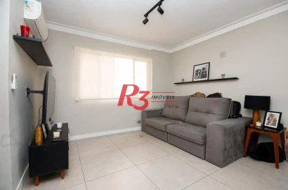 Apartamento com 2 dormitórios à venda, 94 m² por R$ 550.000,00 - Embaré - Santos/SP
