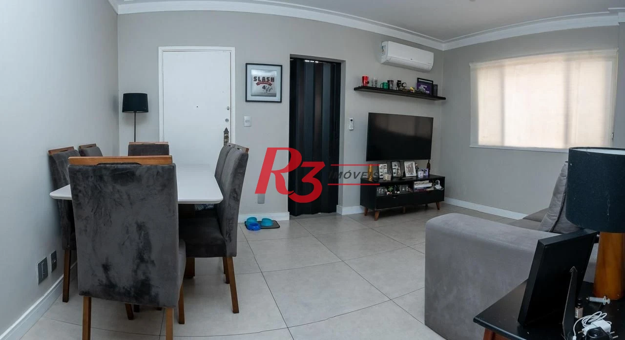 Apartamento com 2 dormitórios à venda, 94 m² por R$ 550.000,00 - Embaré - Santos/SP