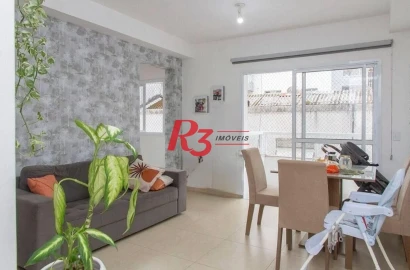 Apartamento à venda, 72 m² por R$ 750.000,00 - José Menino - Santos/SP
