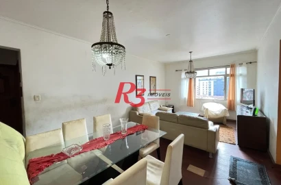 Apartamento com 2 dormitórios, 90 m² - venda por R$ 480.000,00 ou aluguel por R$ 3.800,02/mês - Marapé - Santos/SP