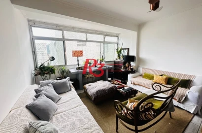 Apartamento com 2 dormitórios à venda, 82 m² por R$ 345.000,00 - José Menino - Santos/SP