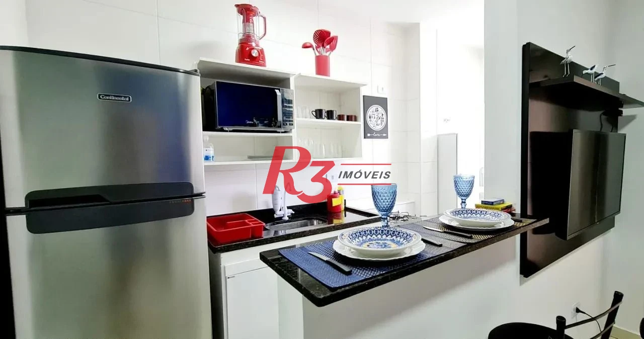 Apartamento com 1 dormitório à venda, 43 m² por R$ 500.000,00 - Balneário Pires - Praia Grande/SP