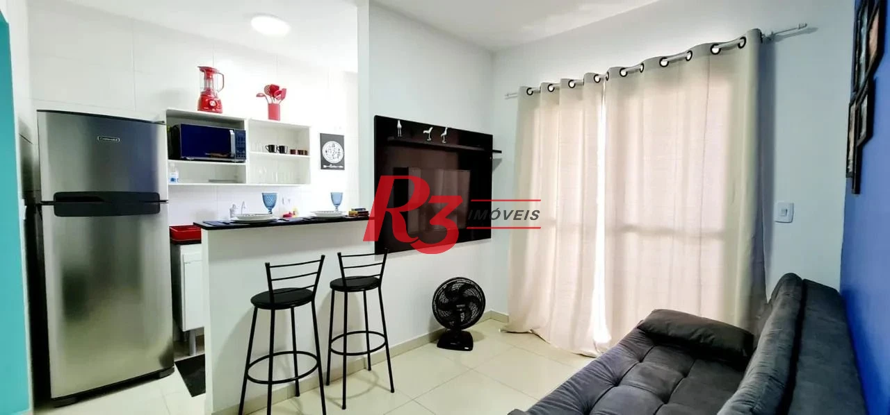 Apartamento com 1 dormitório à venda, 43 m² por R$ 500.000,00 - Balneário Pires - Praia Grande/SP