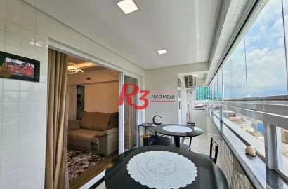 Apartamento com 2 dormitórios à venda, 72 m² por R$ 702.000,00 - Macuco - Santos/SP