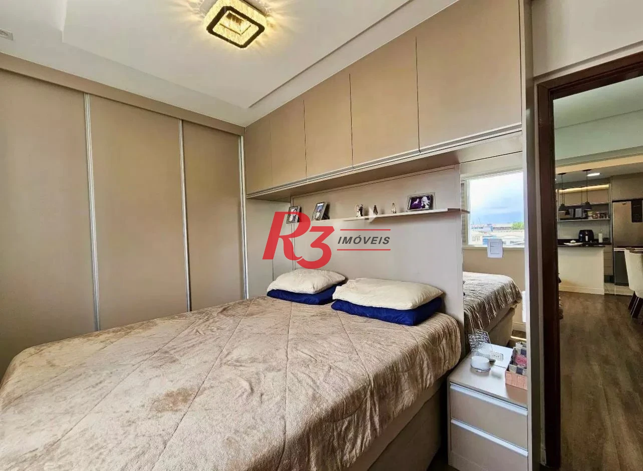 Apartamento com 2 dormitórios à venda, 72 m² por R$ 702.000,00 - Macuco - Santos/SP