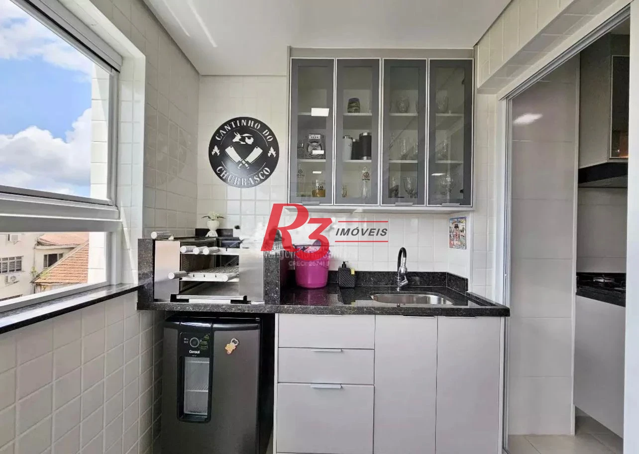 Apartamento com 2 dormitórios à venda, 72 m² por R$ 702.000,00 - Macuco - Santos/SP