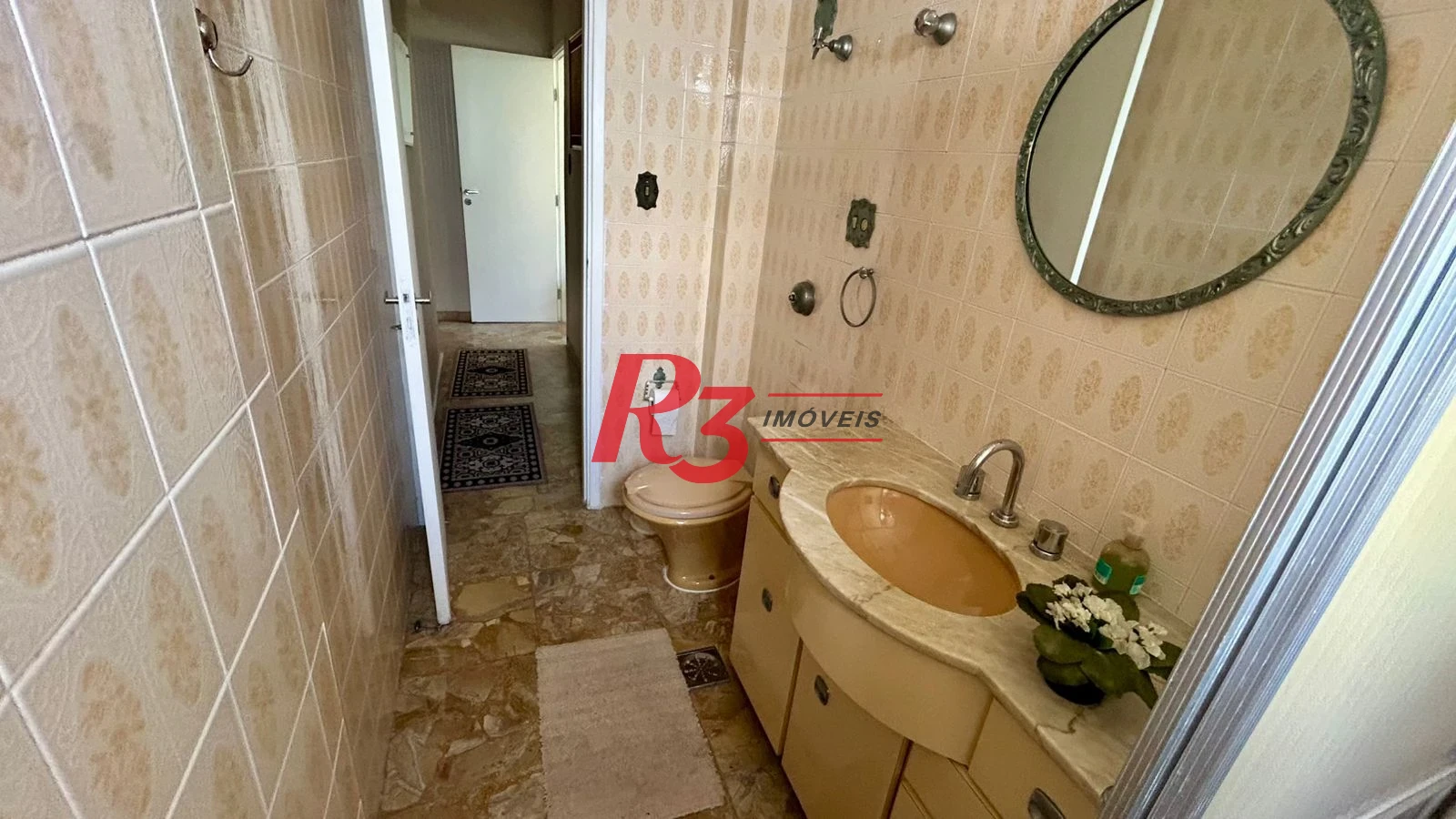 Apartamento com 1 dormitório para alugar, 64 m² por R$ 3.650,00/mês - Aparecida - Santos/SP