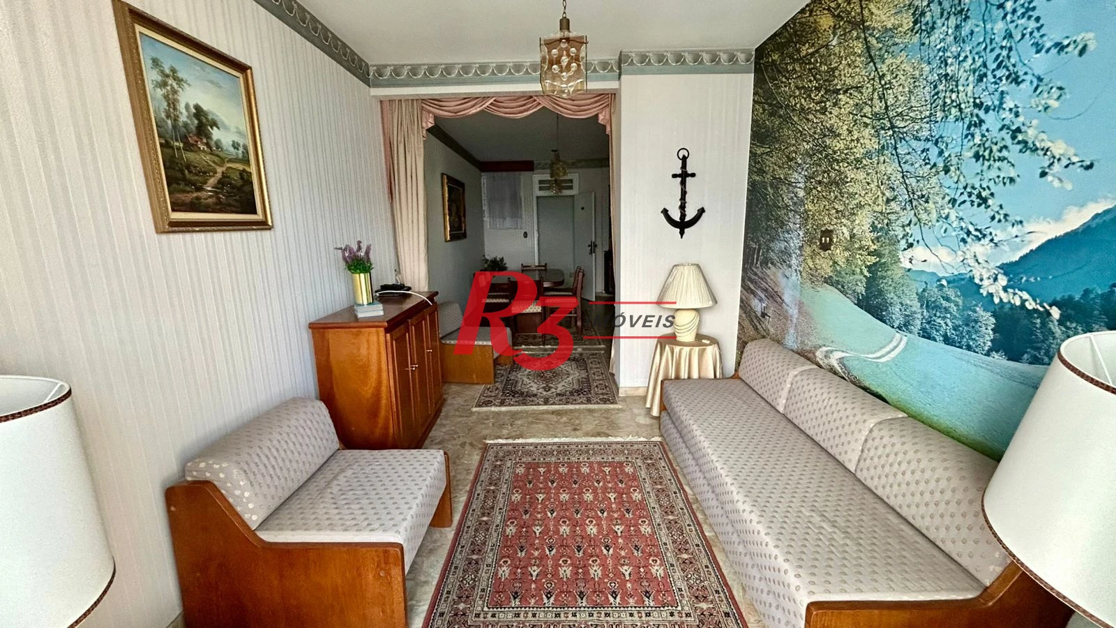 Apartamento com 1 dormitório para alugar, 64 m² por R$ 3.650,00/mês - Aparecida - Santos/SP