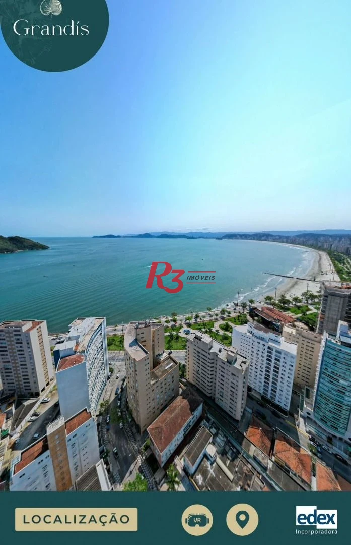 Apartamento com 4 dormitórios à venda, 182 m² por R$ 4.300.000,00 - Ponta da Praia - Santos/SP