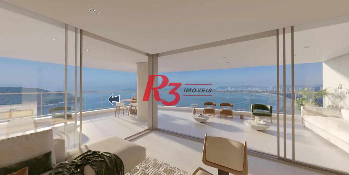 Apartamento com 4 dormitórios à venda, 182 m² por R$ 4.300.000,00 - Ponta da Praia - Santos/SP