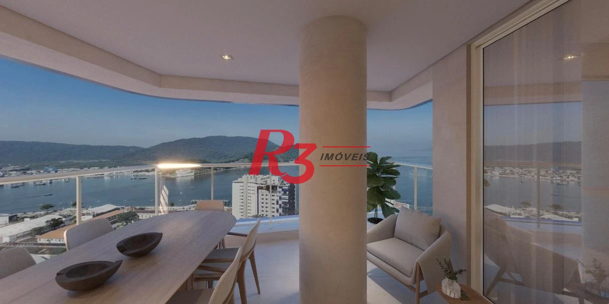 Apartamento com 4 dormitórios à venda, 182 m² por R$ 4.300.000,00 - Ponta da Praia - Santos/SP