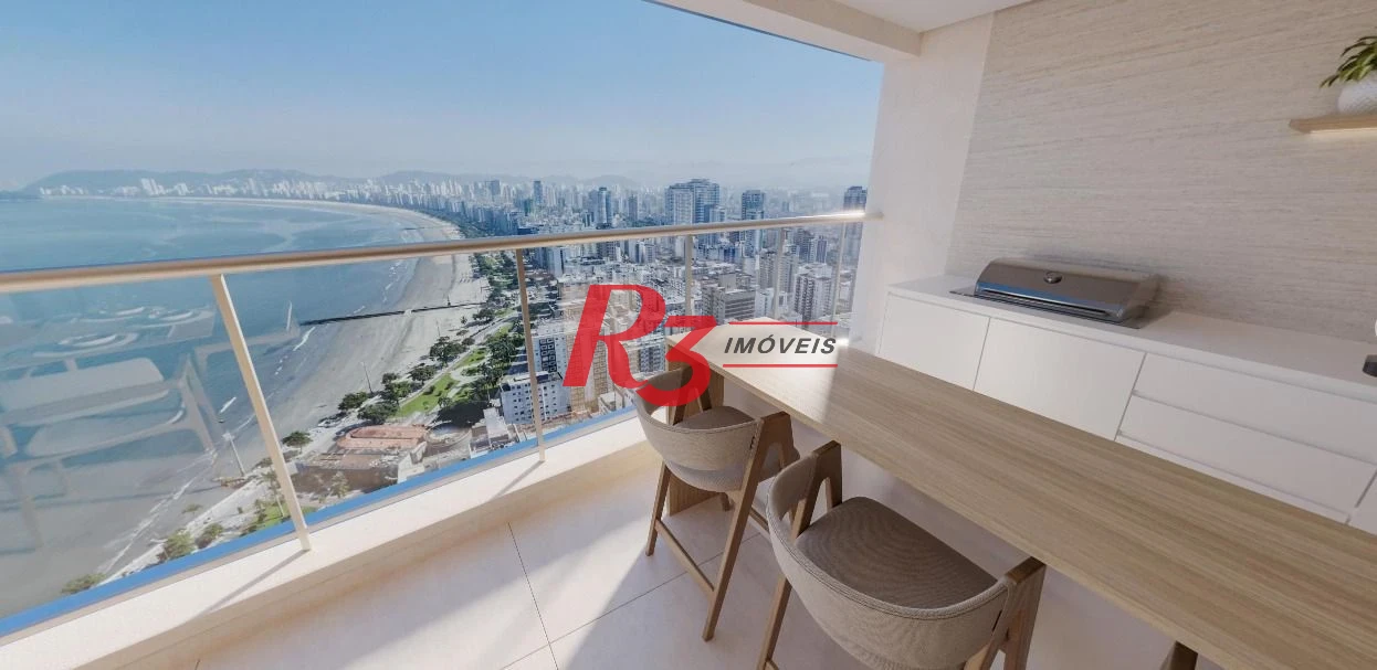 Apartamento com 4 dormitórios à venda, 182 m² por R$ 4.300.000,00 - Ponta da Praia - Santos/SP