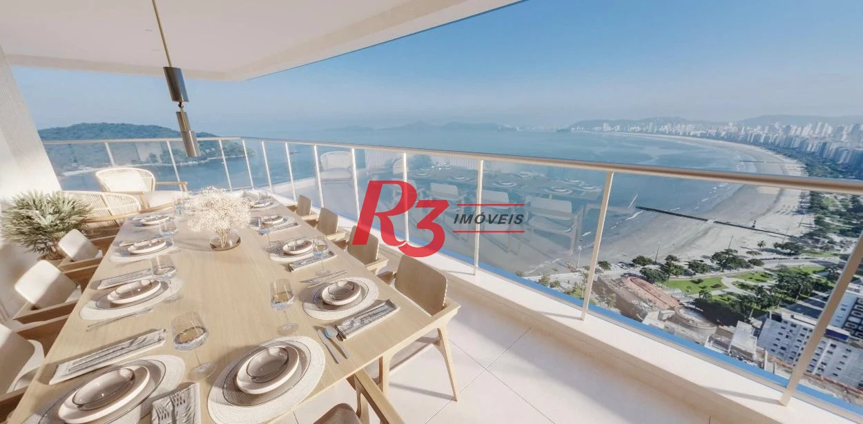 Apartamento com 4 dormitórios à venda, 182 m² por R$ 4.300.000,00 - Ponta da Praia - Santos/SP