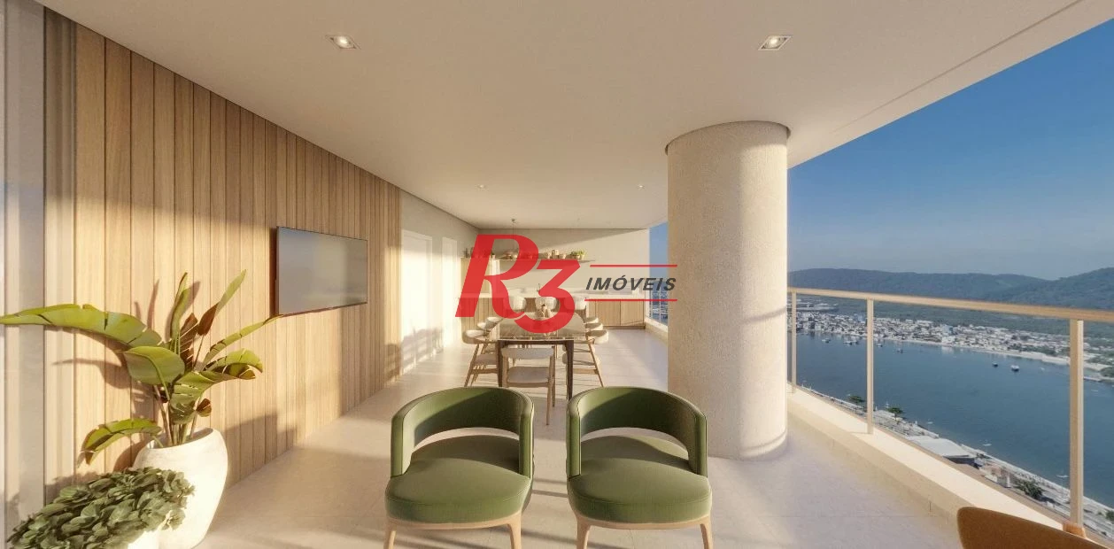 Apartamento com 4 dormitórios à venda, 182 m² por R$ 4.300.000,00 - Ponta da Praia - Santos/SP