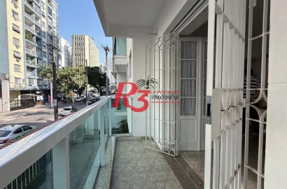 Apartamento à venda, 125 m² por R$ 595.000,00 - Gonzaga - Santos/SP