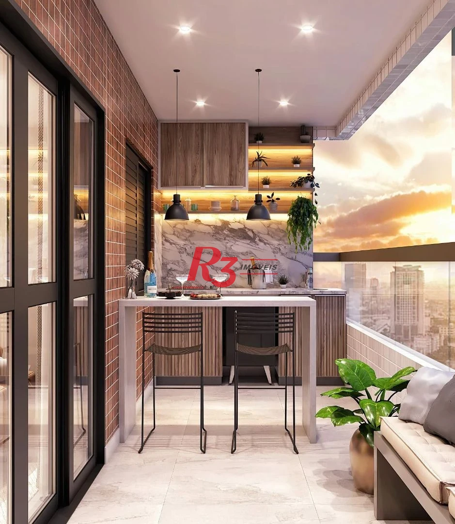Apartamento à venda, 85 m² por R$ 935.000,00 - Itararé - São Vicente/SP