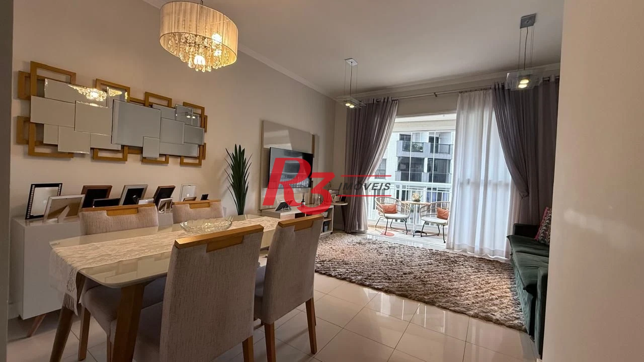 Apartamento à venda, 95 m² por R$ 1.280.000,00 - Gonzaga - Santos/SP