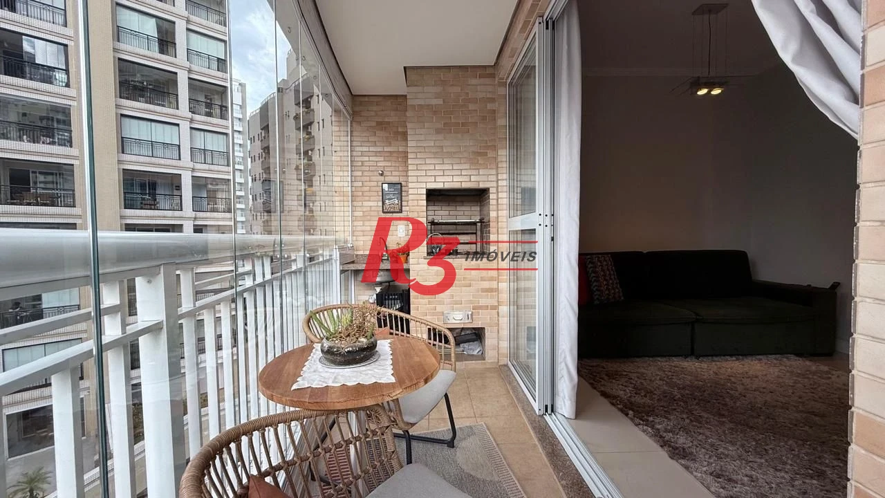 Apartamento à venda, 95 m² por R$ 1.280.000,00 - Gonzaga - Santos/SP