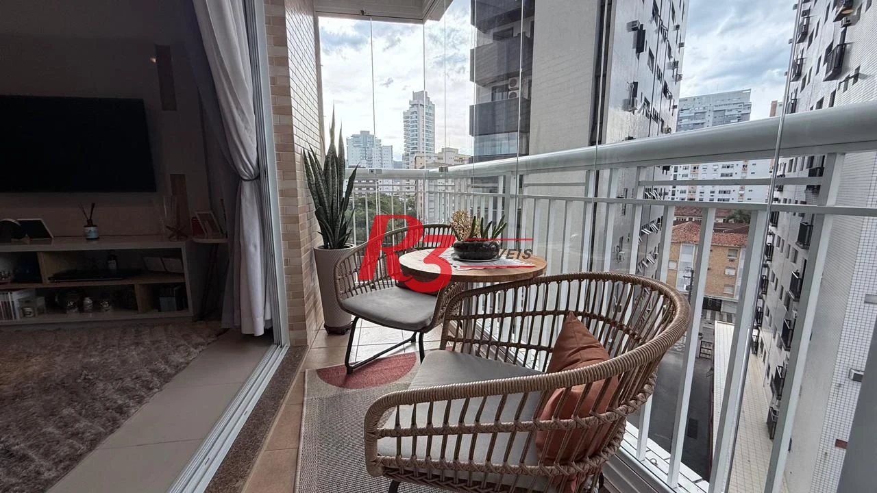 Apartamento à venda, 95 m² por R$ 1.280.000,00 - Gonzaga - Santos/SP
