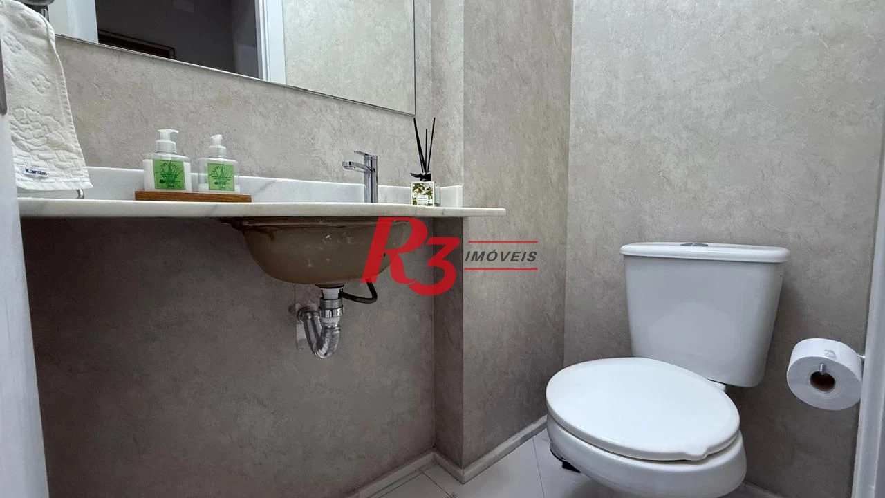 Apartamento à venda, 95 m² por R$ 1.280.000,00 - Gonzaga - Santos/SP