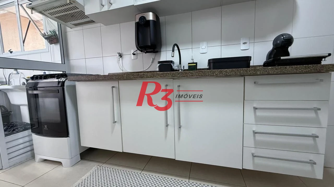 Apartamento à venda, 95 m² por R$ 1.280.000,00 - Gonzaga - Santos/SP