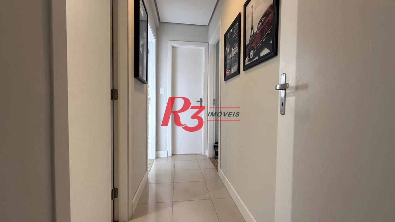 Apartamento à venda, 95 m² por R$ 1.280.000,00 - Gonzaga - Santos/SP