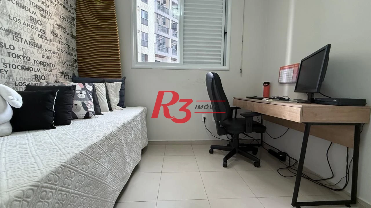 Apartamento à venda, 95 m² por R$ 1.280.000,00 - Gonzaga - Santos/SP