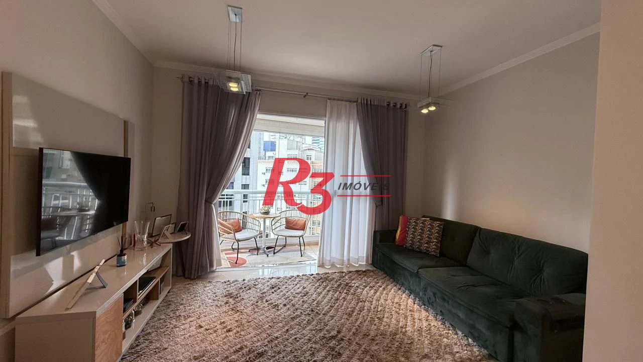 Apartamento à venda, 95 m² por R$ 1.280.000,00 - Gonzaga - Santos/SP