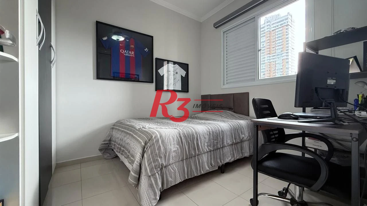 Apartamento à venda, 95 m² por R$ 1.280.000,00 - Gonzaga - Santos/SP