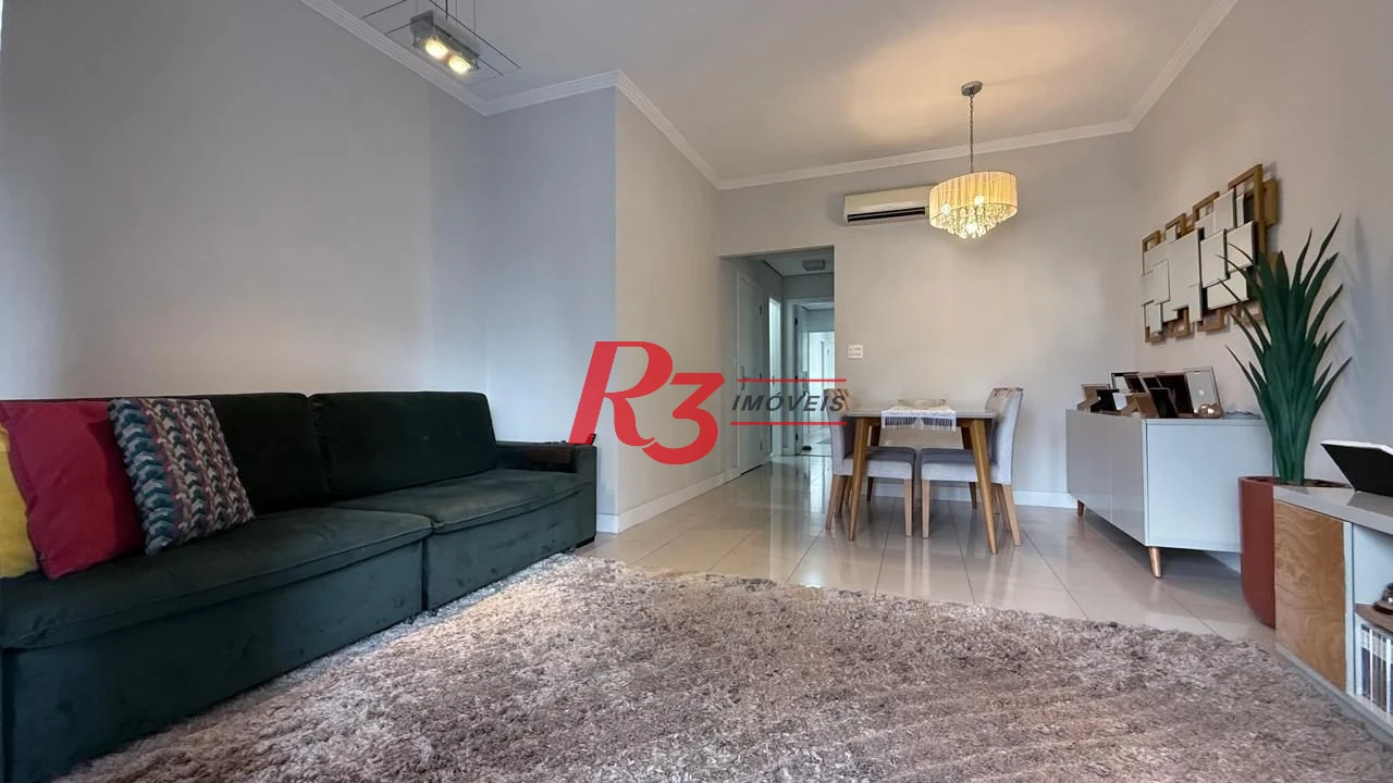 Apartamento à venda, 95 m² por R$ 1.280.000,00 - Gonzaga - Santos/SP