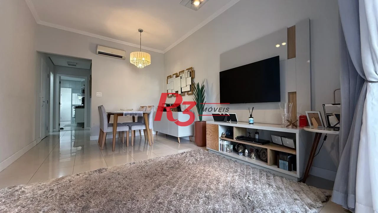 Apartamento à venda, 95 m² por R$ 1.280.000,00 - Gonzaga - Santos/SP