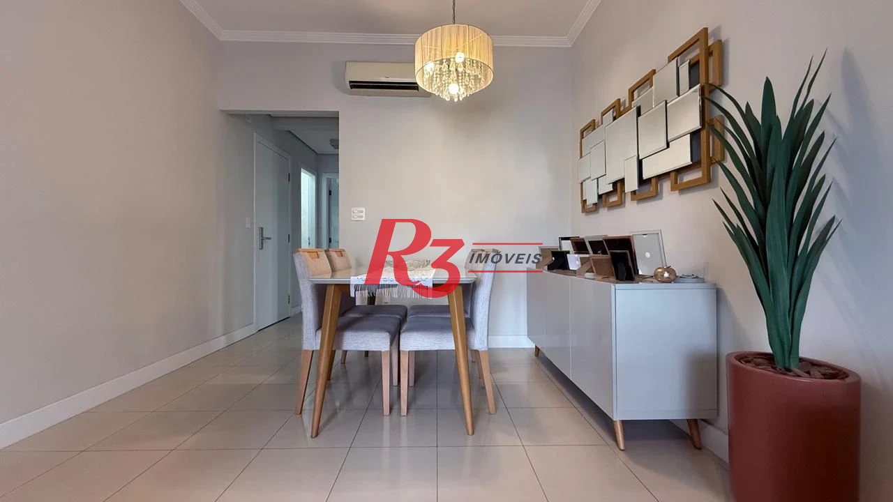 Apartamento à venda, 95 m² por R$ 1.280.000,00 - Gonzaga - Santos/SP