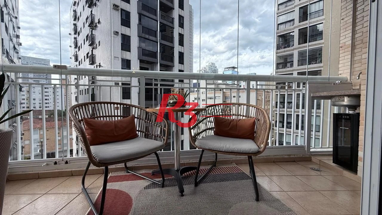 Apartamento à venda, 95 m² por R$ 1.280.000,00 - Gonzaga - Santos/SP