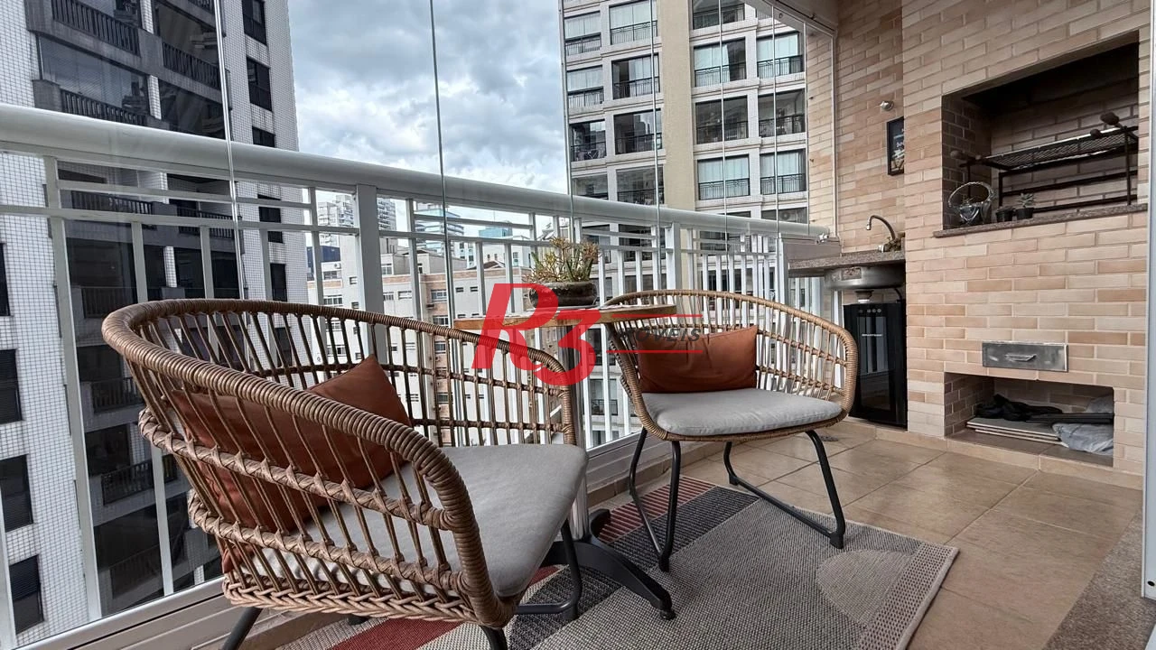 Apartamento à venda, 95 m² por R$ 1.280.000,00 - Gonzaga - Santos/SP