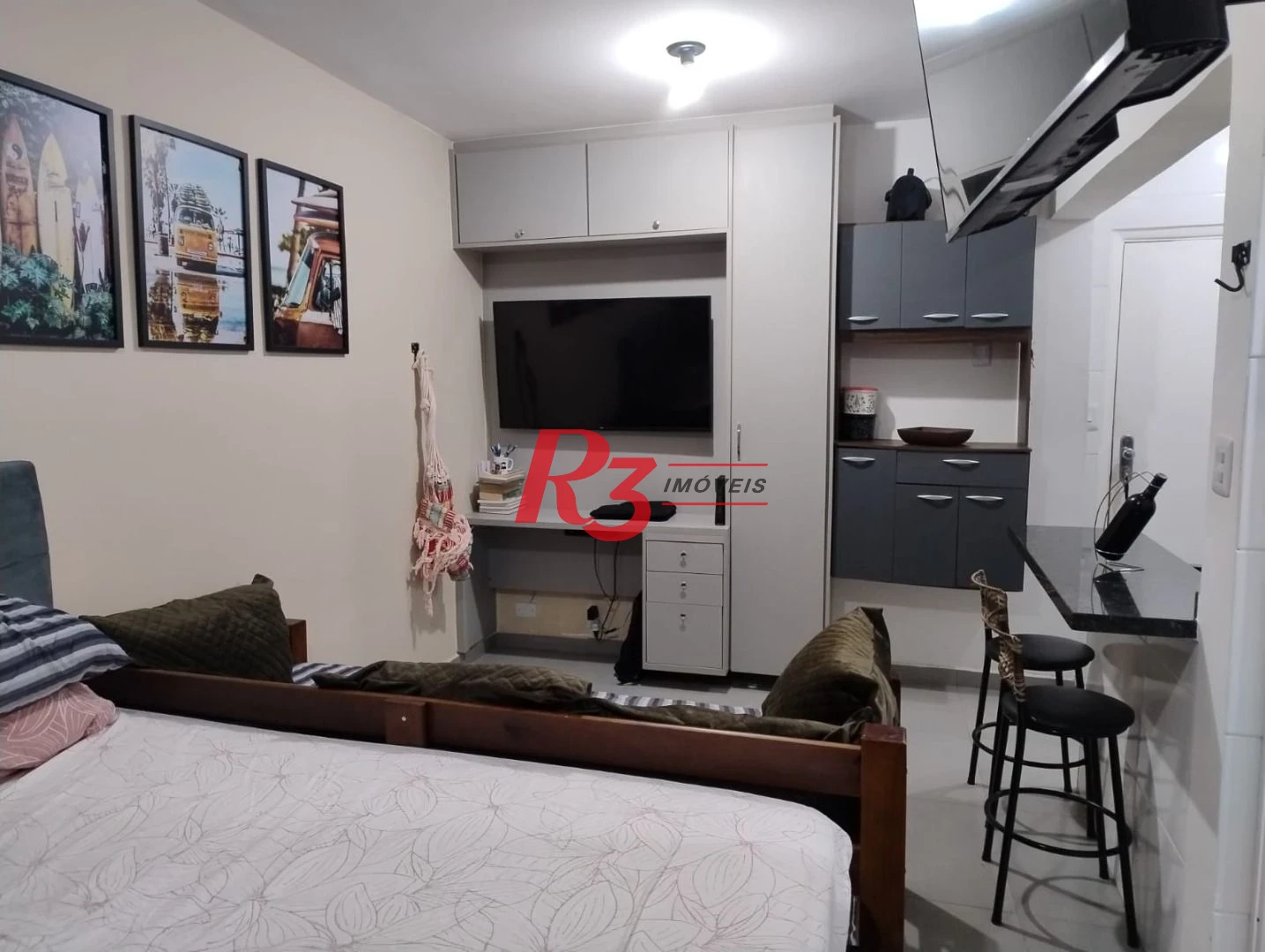 Studio com 1 dormitório à venda, 34 m² por R$ 310.000,00 - Ponta da Praia - Santos/SP