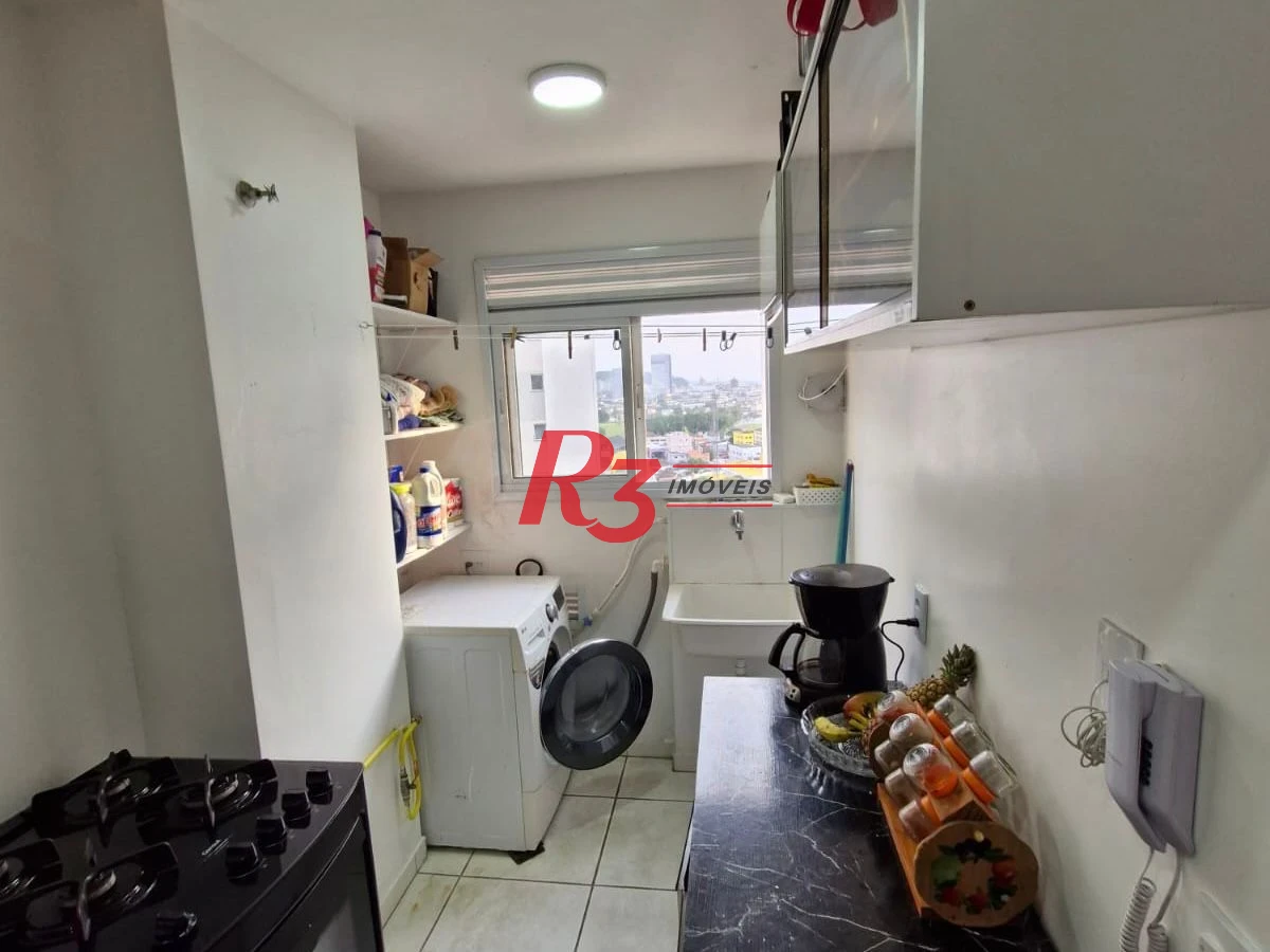 Apartamento com 2 dormitórios para alugar, 49 m² por R$ 3.000,00/mês - Areia Branca - Santos/SP