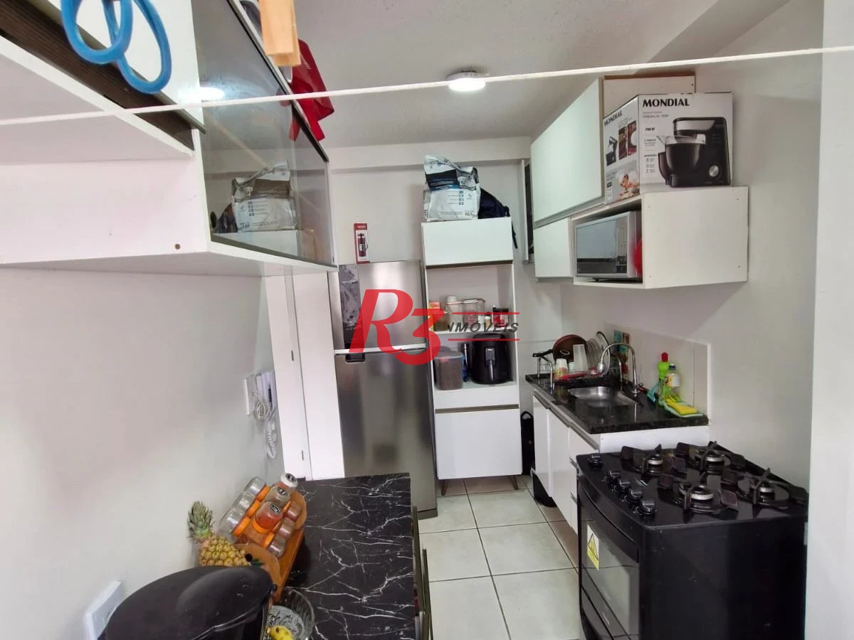 Apartamento com 2 dormitórios para alugar, 49 m² por R$ 3.000,00/mês - Areia Branca - Santos/SP