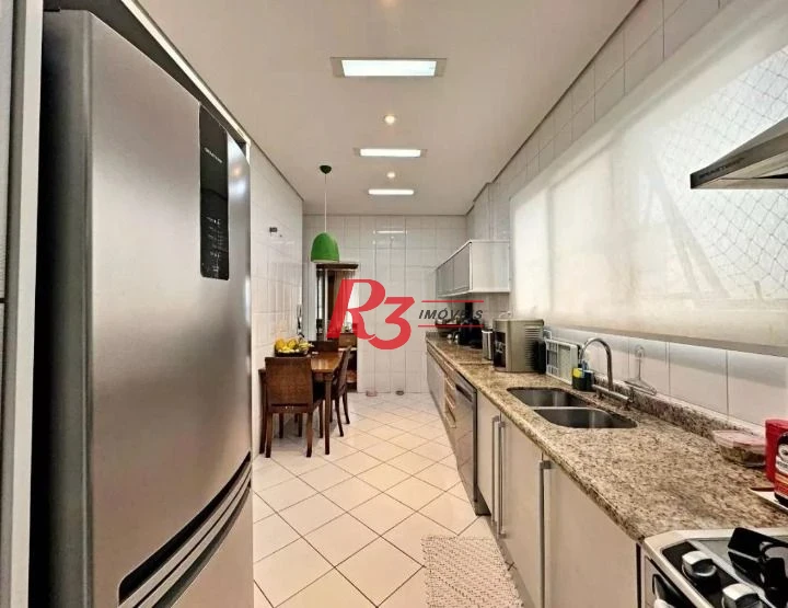Apartamento com 3 dormitórios à venda, 188 m² por R$ 2.200.000,00 - Boqueirão - Santos/SP