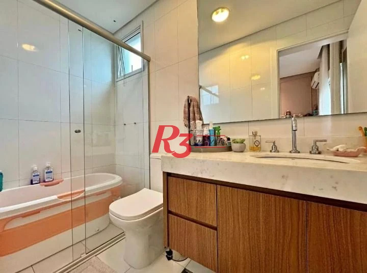 Apartamento com 3 dormitórios à venda, 188 m² por R$ 2.200.000,00 - Boqueirão - Santos/SP