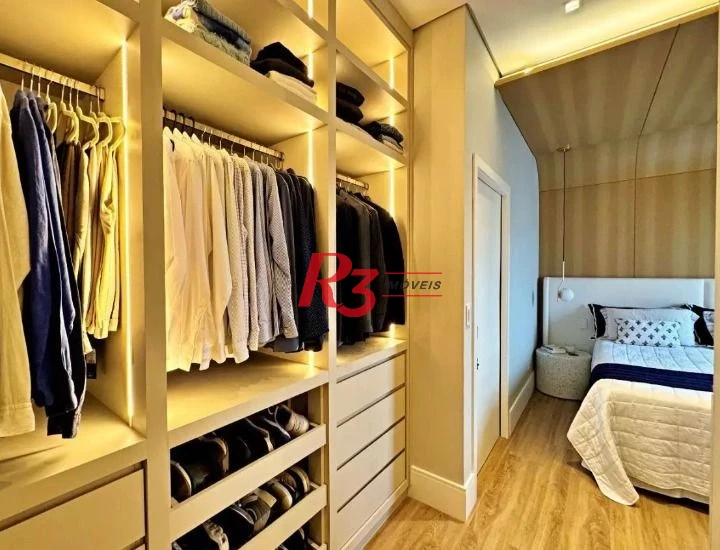 Apartamento com 3 dormitórios à venda, 188 m² por R$ 2.200.000,00 - Boqueirão - Santos/SP