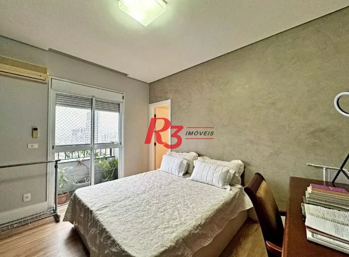 Apartamento com 3 dormitórios à venda, 188 m² por R$ 2.200.000,00 - Boqueirão - Santos/SP