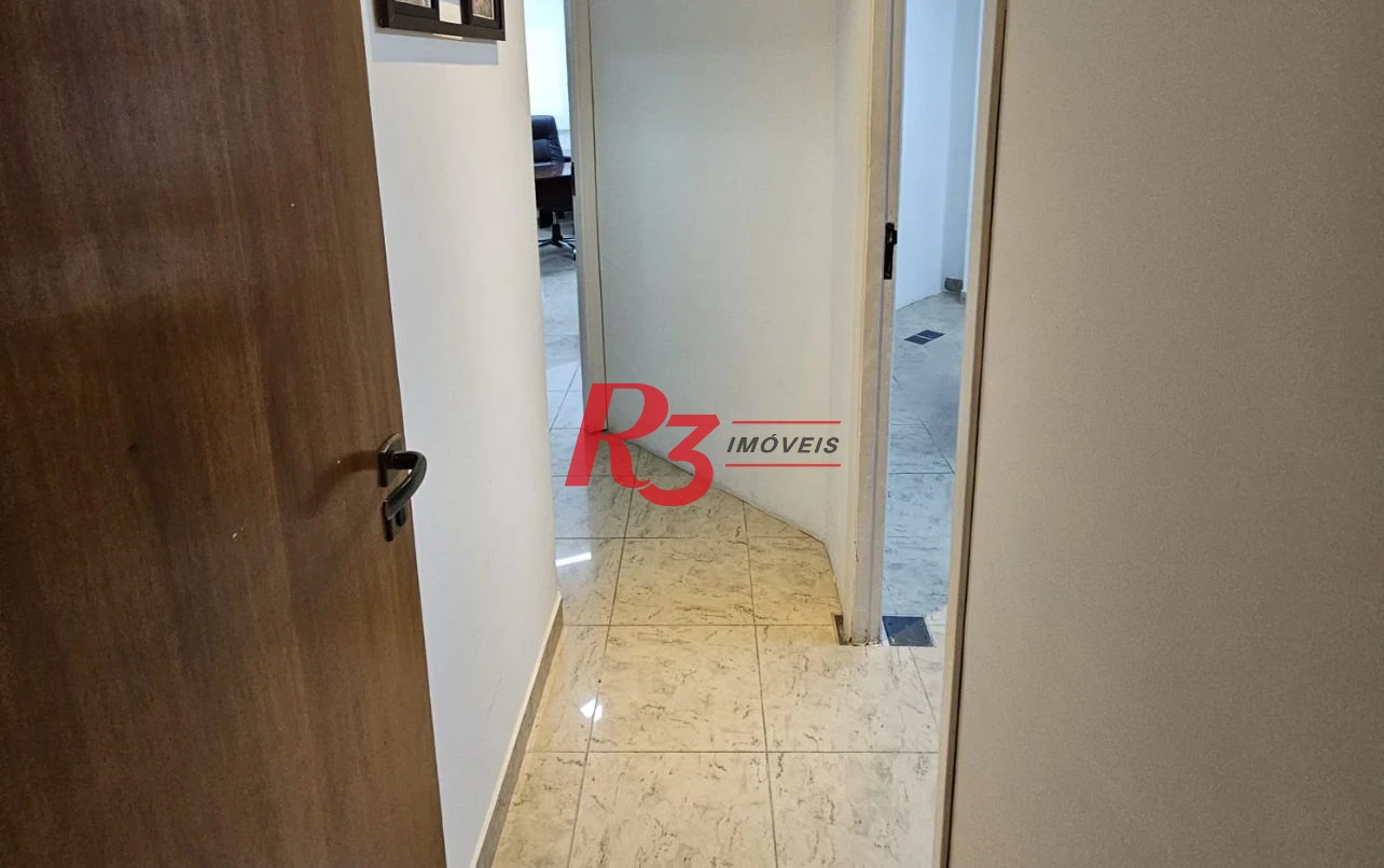 Sala, 57 m² - venda por R$ 300.000,00 ou aluguel por R$ 3.000,00/mês - Vila Nova - Santos/SP