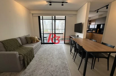 Apartamento com 1 suíte + lavabo -  à venda, 59 m² por R$ 998.000,00 - Ponta da Praia - Santos/SP