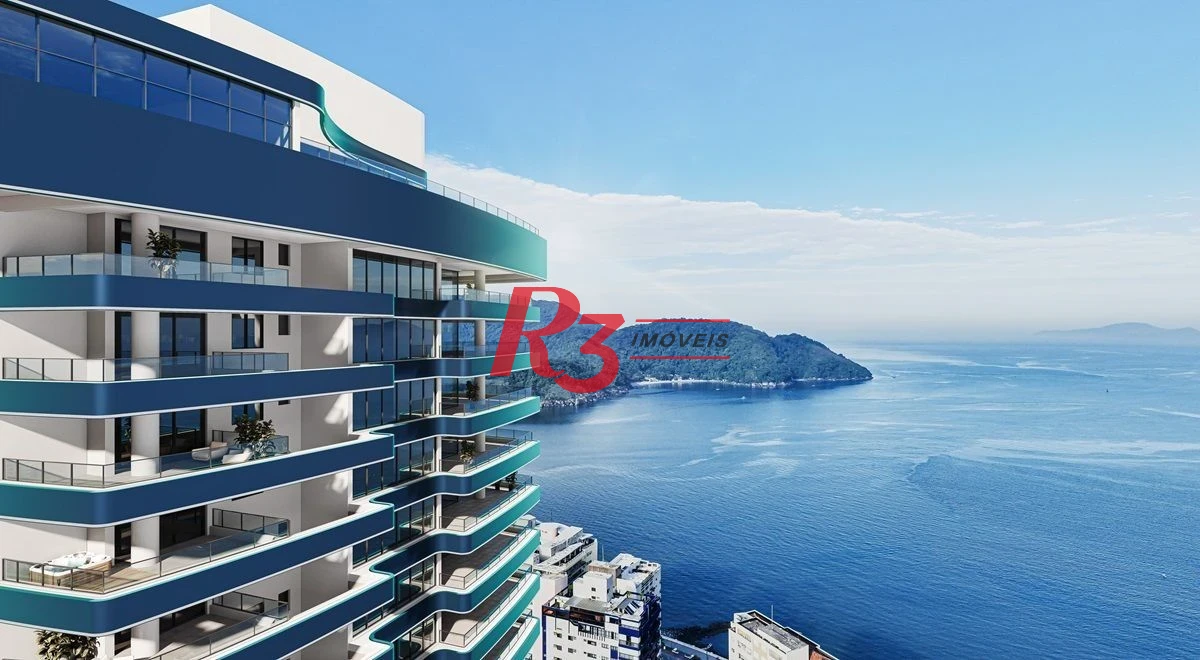 Apartamento com 3 dormitórios à venda, 156 m² por R$ 3.100.000,00 - Ponta da Praia - Santos/SP