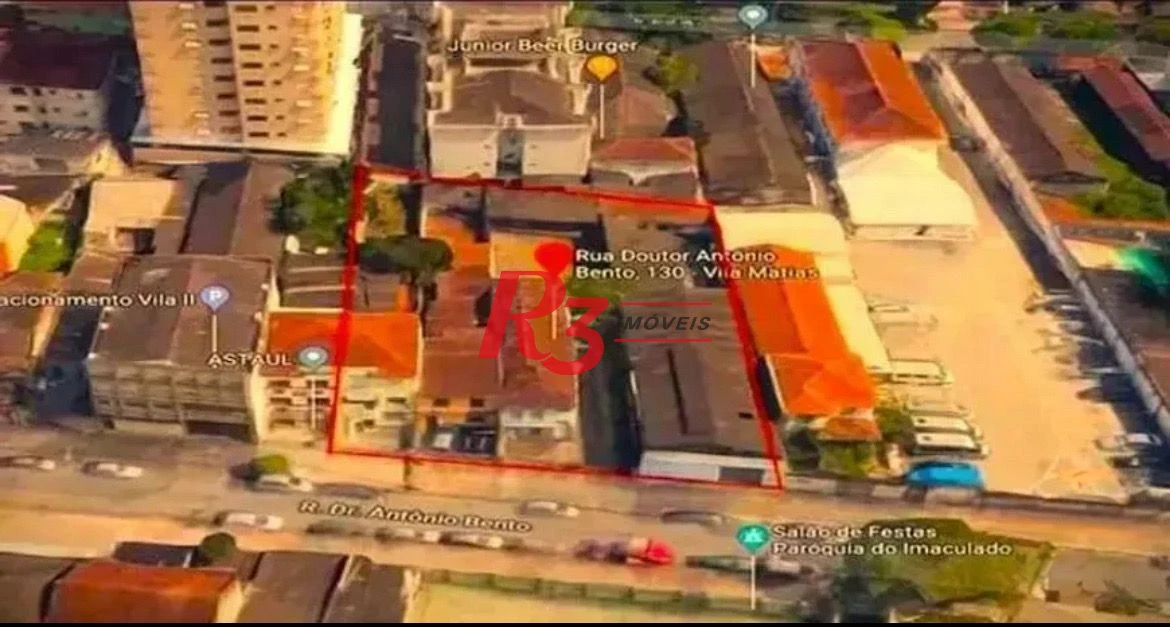 Terreno à venda, 1600 m² por R$ 7.500.000,00 - Vila Matias - Santos/SP
