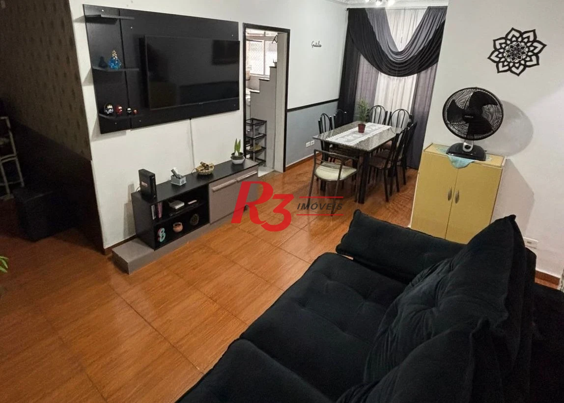 Apartamento com 2 dormitórios à venda, 68 m² por R$ 410.000,00 - Encruzilhada - Santos/SP