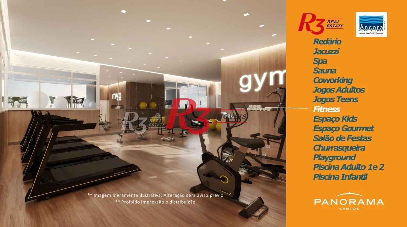 Apartamento com 2 dormitórios à venda, 72 m² por R$ 980.000,00 - Encruzilhada - Santos/SP