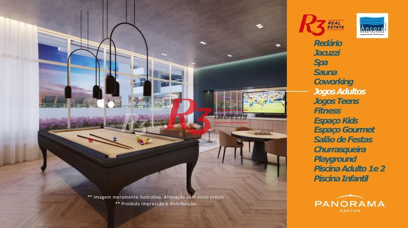 Apartamento com 2 dormitórios à venda, 72 m² por R$ 980.000,00 - Encruzilhada - Santos/SP