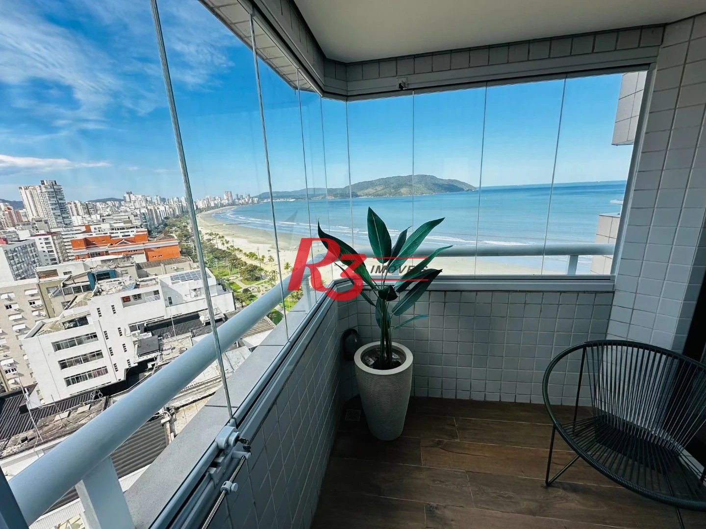 Flat com 1 dormitório para alugar, 43 m² por R$ 7.500,02/mês - Boqueirão - Santos/SP