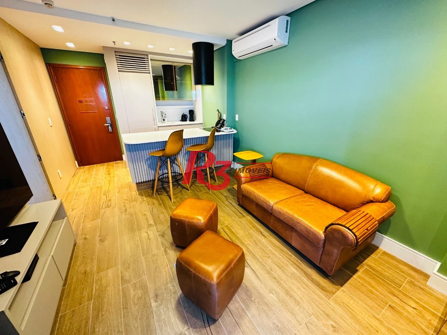 Flat com 1 dormitório para alugar, 43 m² por R$ 7.500,02/mês - Boqueirão - Santos/SP